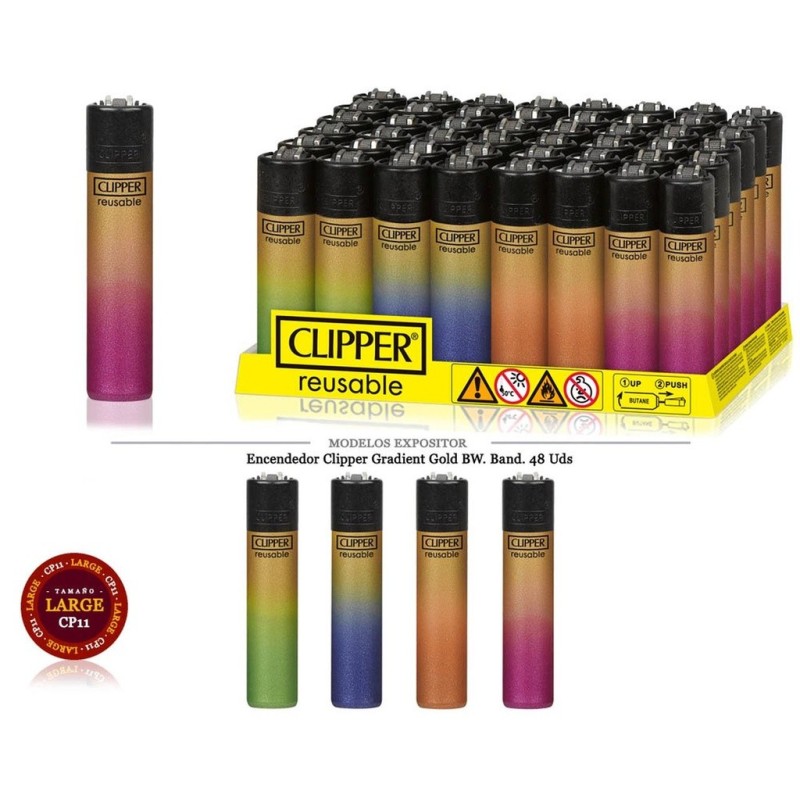 ENCD. CLIPPER METALLIC GRADIENT GOLD BW 48 UDS