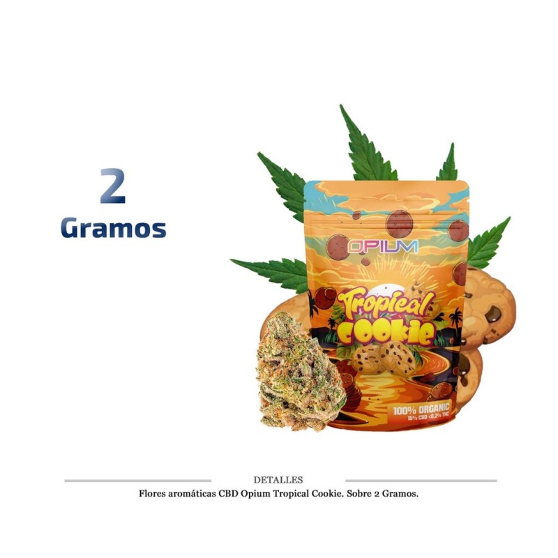 FLORES AROMATICAS CBD OPIUM TROPICAL COOKIES 2G