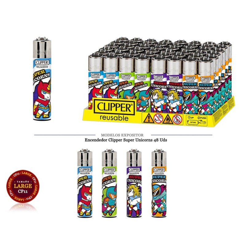 ENCD. CLIPPER SUPER UNICORNS 48 UDS