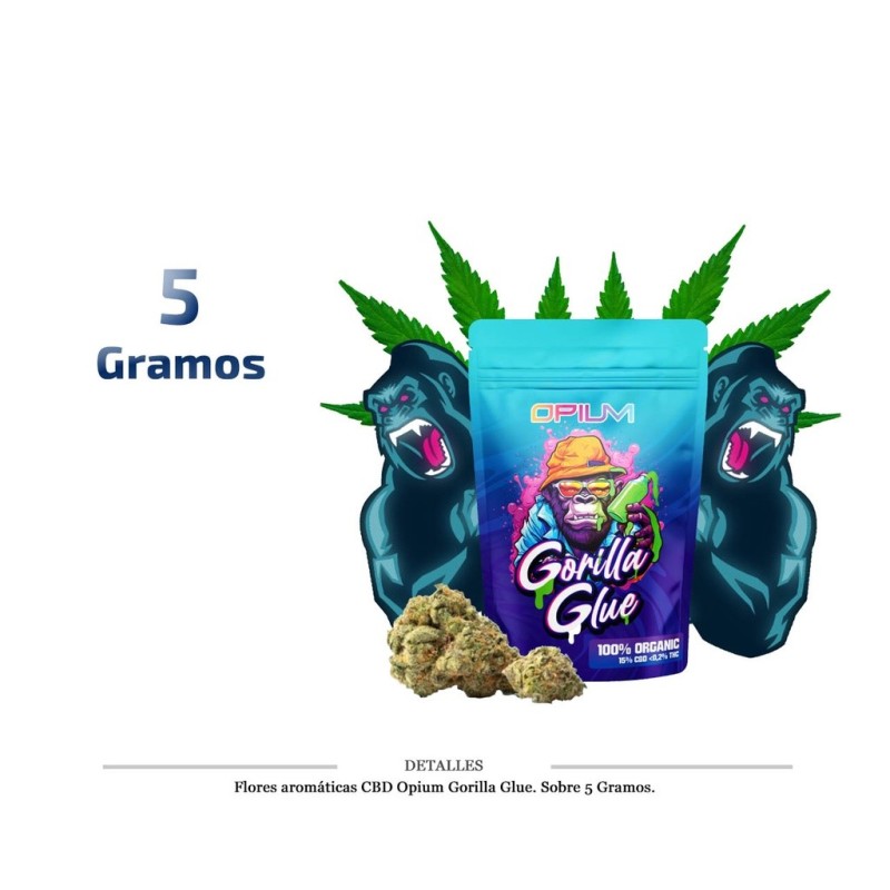 FLORES AROMATICAS CBD OPIUM GORILLA GLUE 5G
