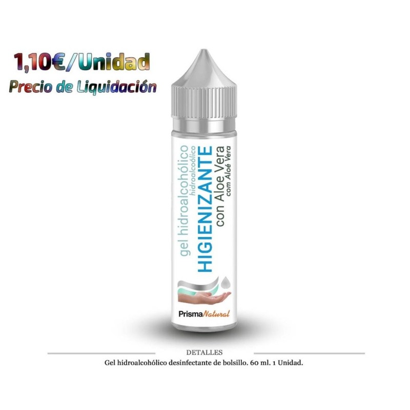 GEL HIDROALCOHOLICO DESINFECTANTE DE MANOS 60ML