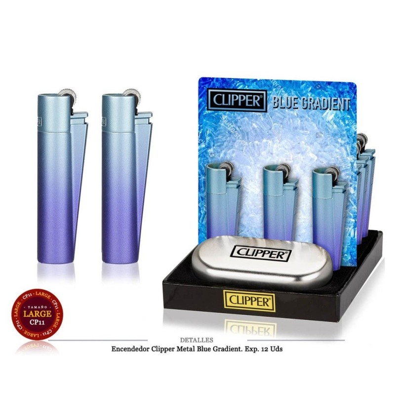 ENCD. CLIPPER METAL BLUE GRADIENT 12 UDS