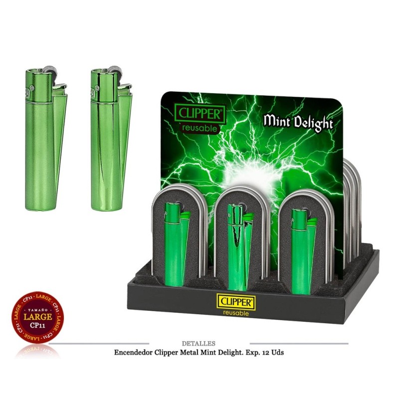 ENCD. CLIPPER METAL MINT DELIGHT 12 UDS