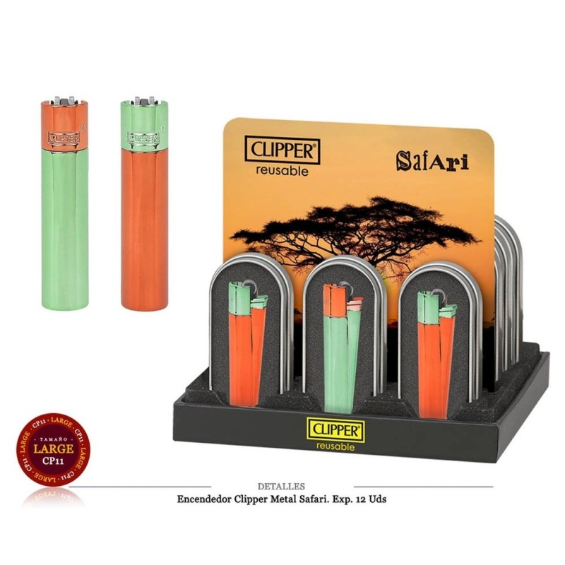 ENCD. CLIPPER METAL SAFARI 12 UDS