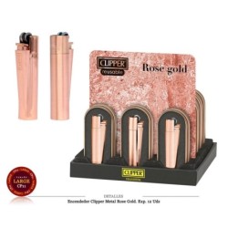 ENCD. CLIPPER METAL ROSE GOLD 12 UDS