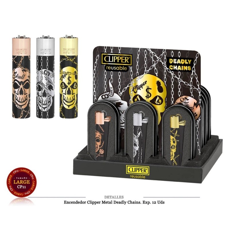 ENCD. CLIPPER METAL DEADLY CHAINS 12 UDS