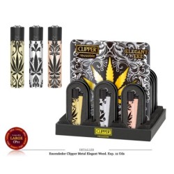 ENCD. CLIPPER METAL ELEGANT WEED 12 UDS