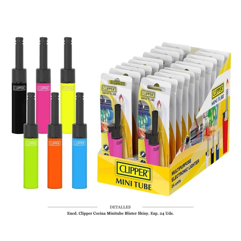 ENCD. CLIPPER COCINA MINITUBE BLISTER SHINY 24 UDS