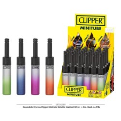 ENCD. CLIPPER COCINA MINITUBE METALLIC GRADIENT SILVER 24 UDS