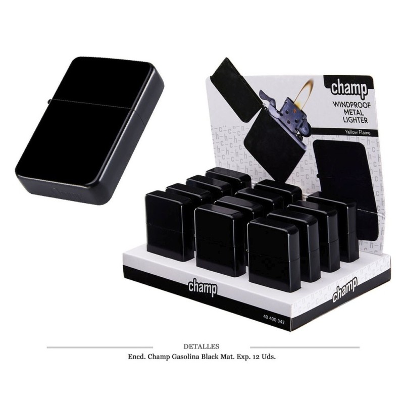 ENCD. CHAMP GASOLINA BLACK MAT 12 UDS