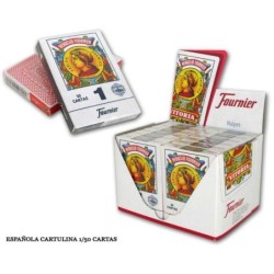 BARAJA ESPAÑOLA CARTULINA 1/50 12 UDS