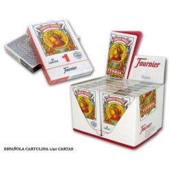 BARAJA ESPAÑOLA CARTULINA 1/40 12 UDS