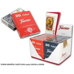 BARAJA P ESP CARTULINA 20/55 3 JOKER 12 UDS