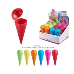 CENICERO CHAMP PVC GARDEN&BEACH 6X16 CM 12 UDS