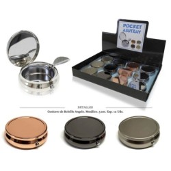 CENICERO BOLSILLO ANGELO POCKET 5 CM 12 UDS