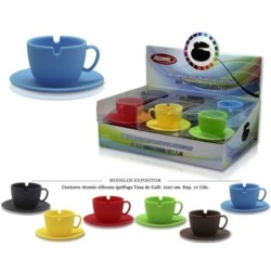 CENICERO ATOMIC SILICONA TAZA CAFE 12 UDS