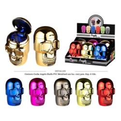 CENICERO COCHE ANGELO SKULLS METALIZED 6 UDS