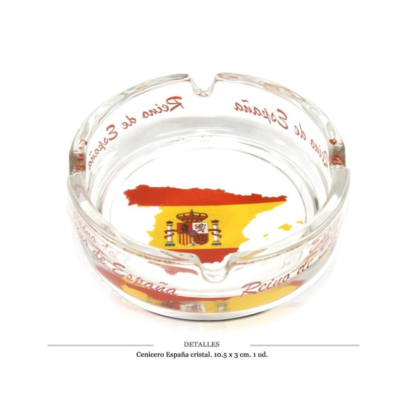 CENICERO CRISTAL ESPAÑA 1 UD
