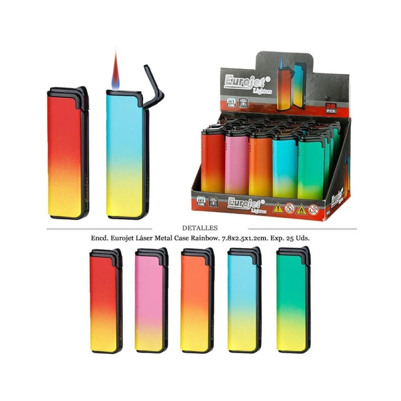 ENCD. EUROJET LASER METAL CASE RAINBOW 20 UDS