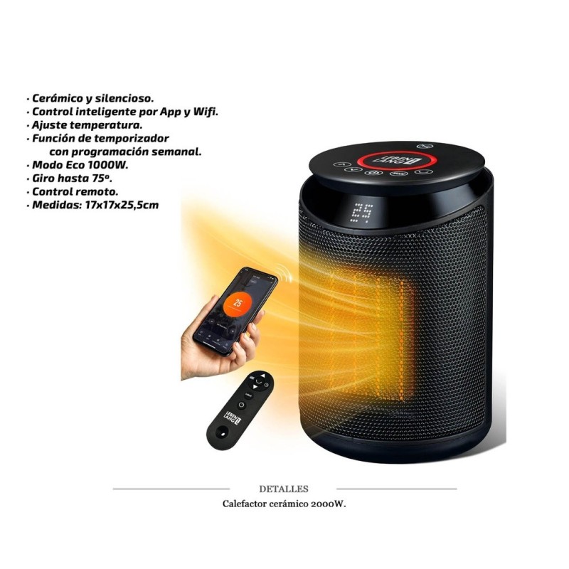 CALEFACTOR CERÁMICO INTELIGENTE 2000W