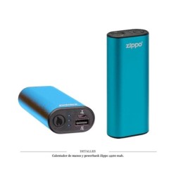 CALENTADOR DE MANOS ZIPPO HEATBANK 6 4400 MAH AZUL