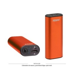 CALENTADOR DE MANOS ZIPPO HEATBANK 6 4400 MAH NARANJA