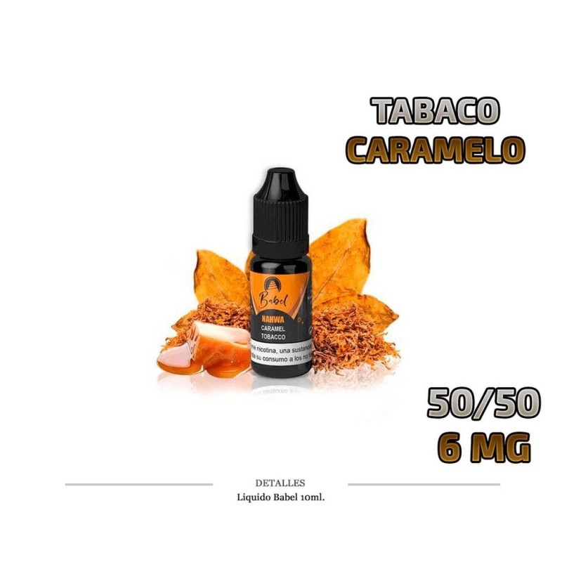E-LIQUID BABEL NAHWA TABACO CARAMELO 6MG 10ML