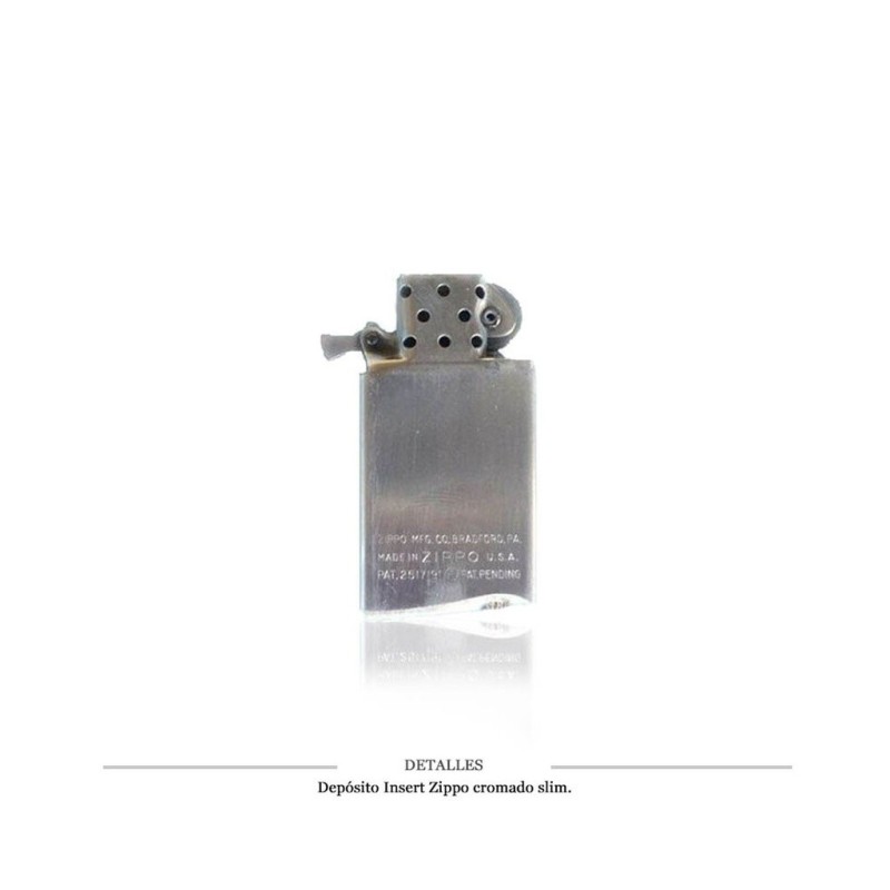 DEPOSITO ZIPPO CROMADO SLIM
