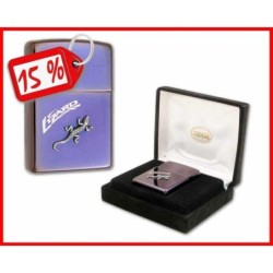 ZIPPO MD. BLUE ICE LIZARD EMBLEM