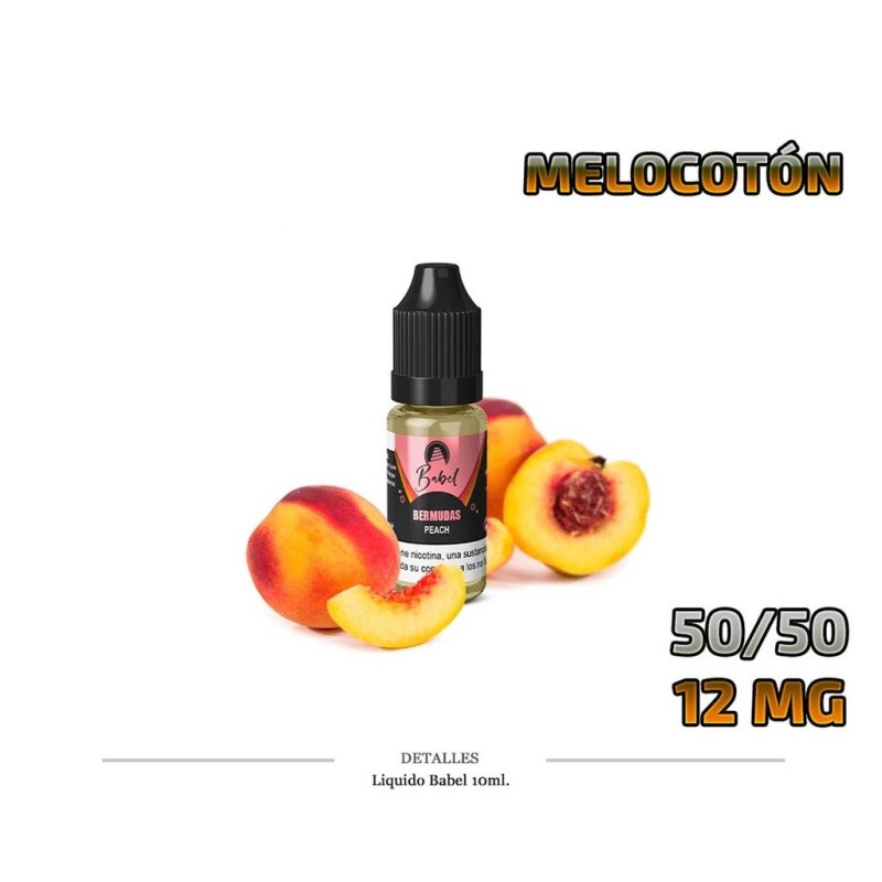 E-LIQUID BABEL BERMUDAS MELOCOTON 12MG 10ML