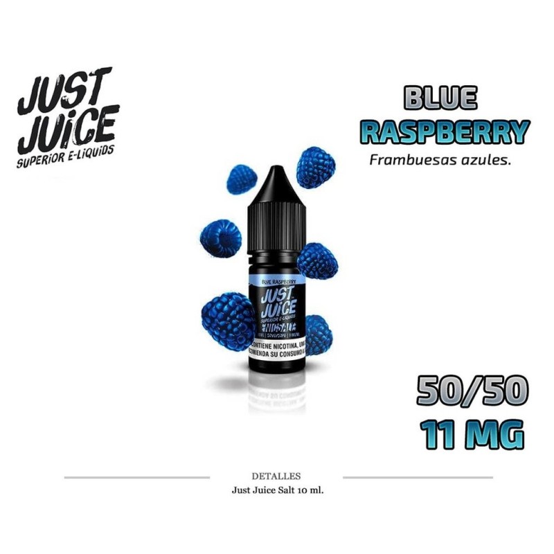E-LIQUID JUST JUICE SALT BLUE RASPBERRY 11MG 10ML