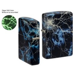ZIPPO MD. 48610 540 COLOR GLOW IN THE DARK GREEN