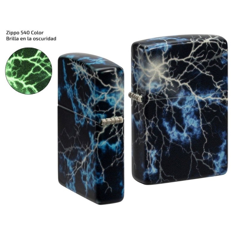 ZIPPO MD. 48610 540 COLOR GLOW IN THE DARK GREEN