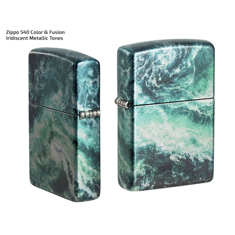 ZIPPO MD. 48621 540 COLOR TUMBLED CHROME