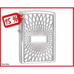 ZIPPO MD. 20439 KALEIDOSCOPE SILVER PLATA