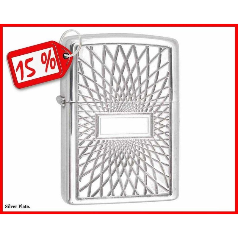 ZIPPO MD. 20439 KALEIDOSCOPE SILVER PLATA