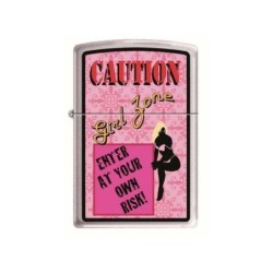 ZIPPO MD. 200 CAUTION GIRL ZONE