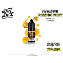 E-LIQUID JUST JUICE SALT MANGO&PASS.FRUIT 20MG 10ML