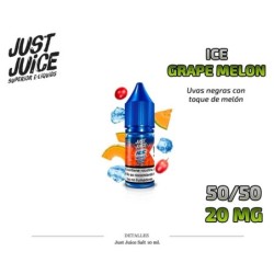 E-LIQUID JUST JUICE SALT GRAPE MELON ICE 20MG 10ML