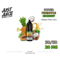 E-LIQUID JUST JUICE SALT PAPAYA PINEAPPLE COCONUT 20MG 10ML