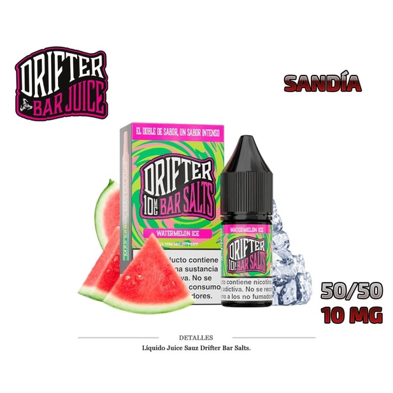 E-LIQUID DRIFTER SALT WATERMELON 10MG 10ML