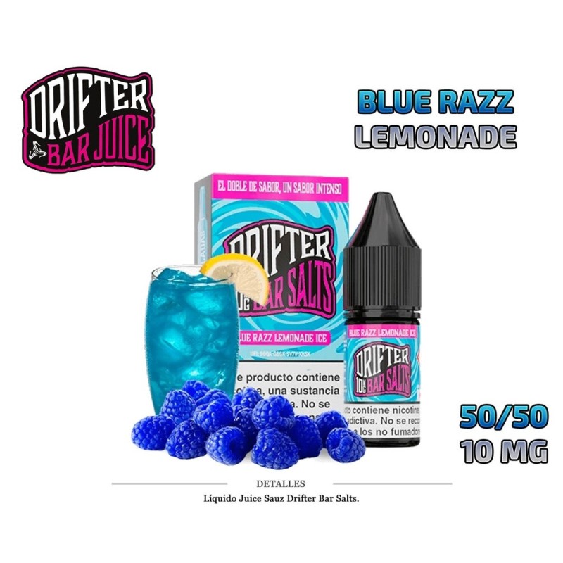 E-LIQUID DRIFTER SALT BLUE RAZZ LEMONADE 10MG 10ML