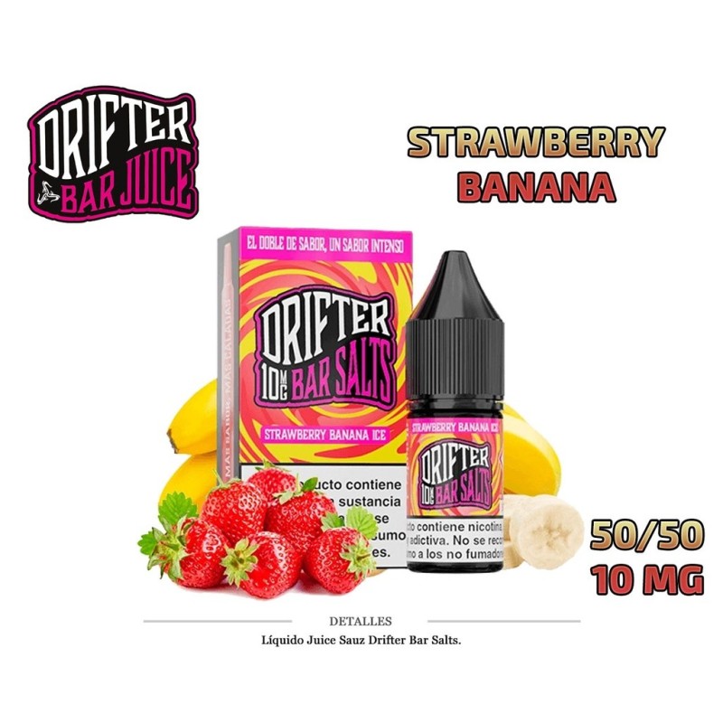 E-LIQUID DRIFTER SALT STRAWBERRY BANANA 10MG 10ML