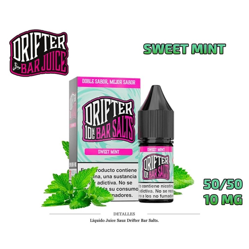 E-LIQUID DRIFTER SALT SWEET MINT  10MG 10ML