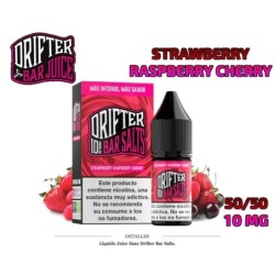 E-LIQUID DRIFTER SALT STRAWBERRY RASPBERRY CHERRY 10MG 10ML