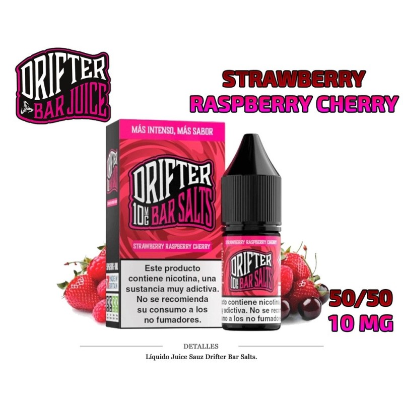 E-LIQUID DRIFTER SALT STRAWBERRY RASPBERRY CHERRY 10MG 10ML