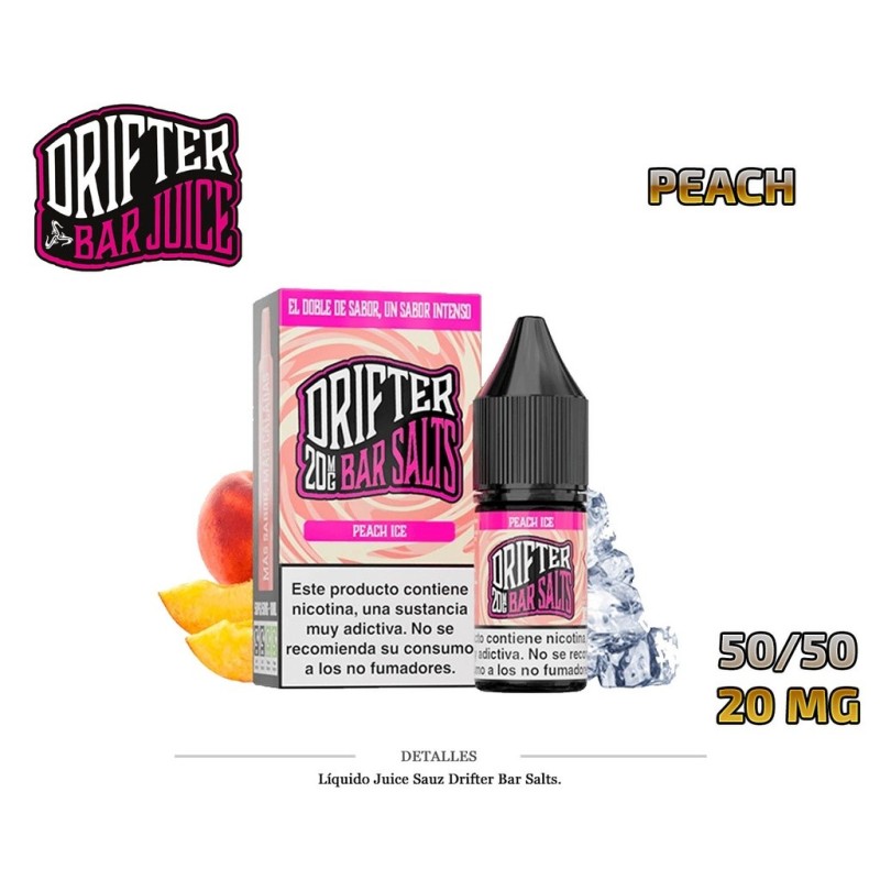 E-LIQUID DRIFTER SALT PEACH 20MG 10ML