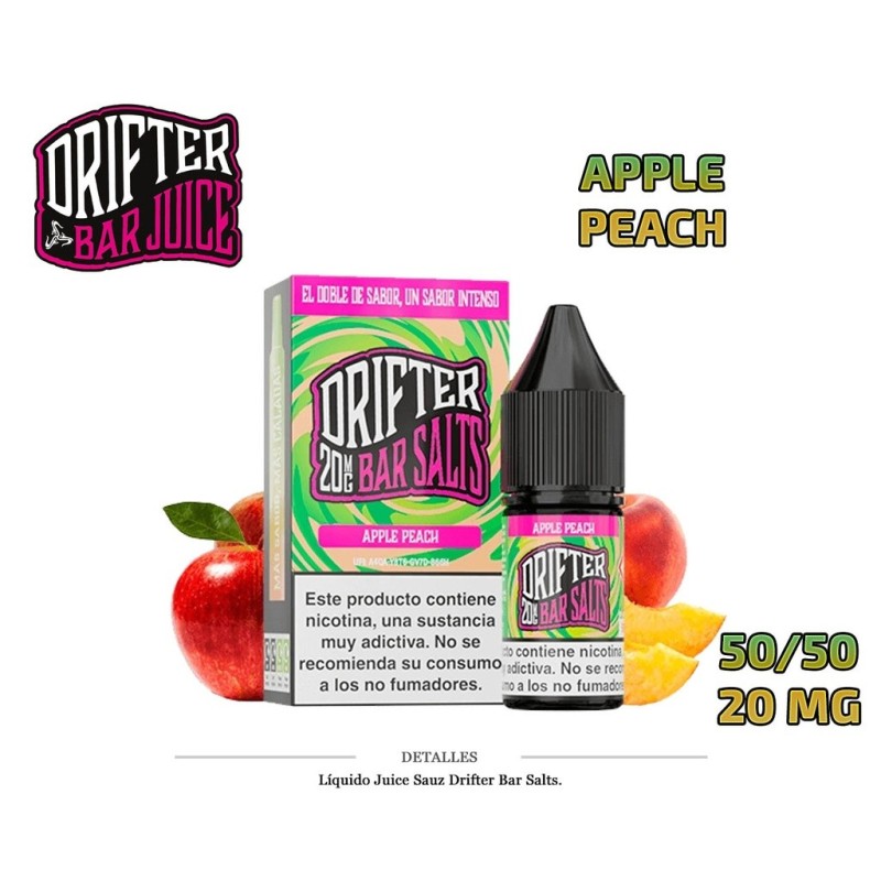 E-LIQUID DRIFTER SALT APPLE PEACH 20MG 10ML