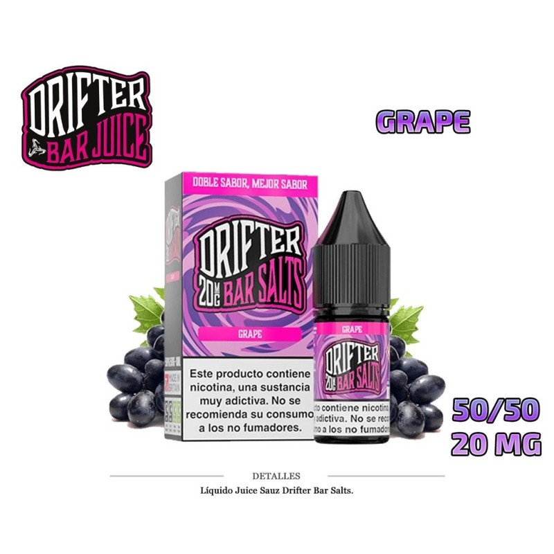 E-LIQUID DRIFTER SALT GRAPE 20MG 10ML