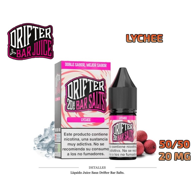 E-LIQUID DRIFTER SALT LYCHEE 20MG 10ML